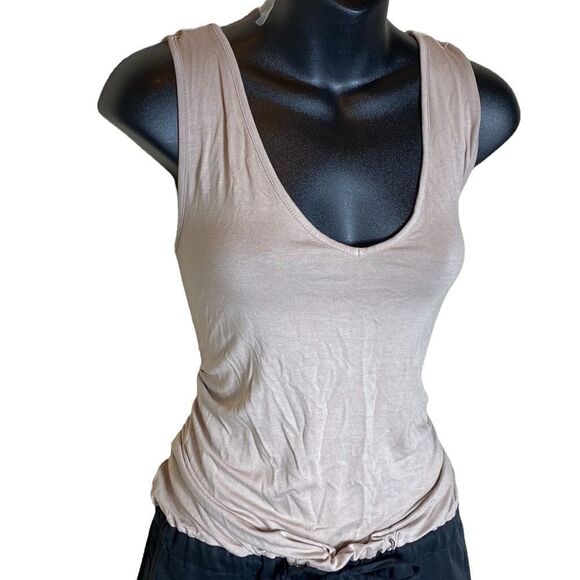 Harve Benard medium dress colorblock tank dress drawstring waist Lagenlook - Picture 3 of 8